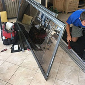 sliding glass door frame repair Fresno
